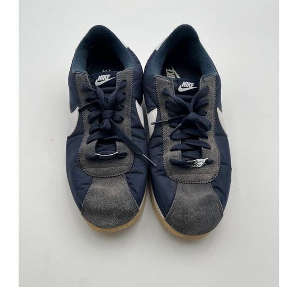 Nike Cortez Navy Blue White Gray Suede Leather Classic Sneakers Men's Size 11.5 - Picture 1 of 9